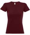 11502 Ladies Imperial SOL'S Ladies Imperial Heavy T-Shirt Burgundy colour image